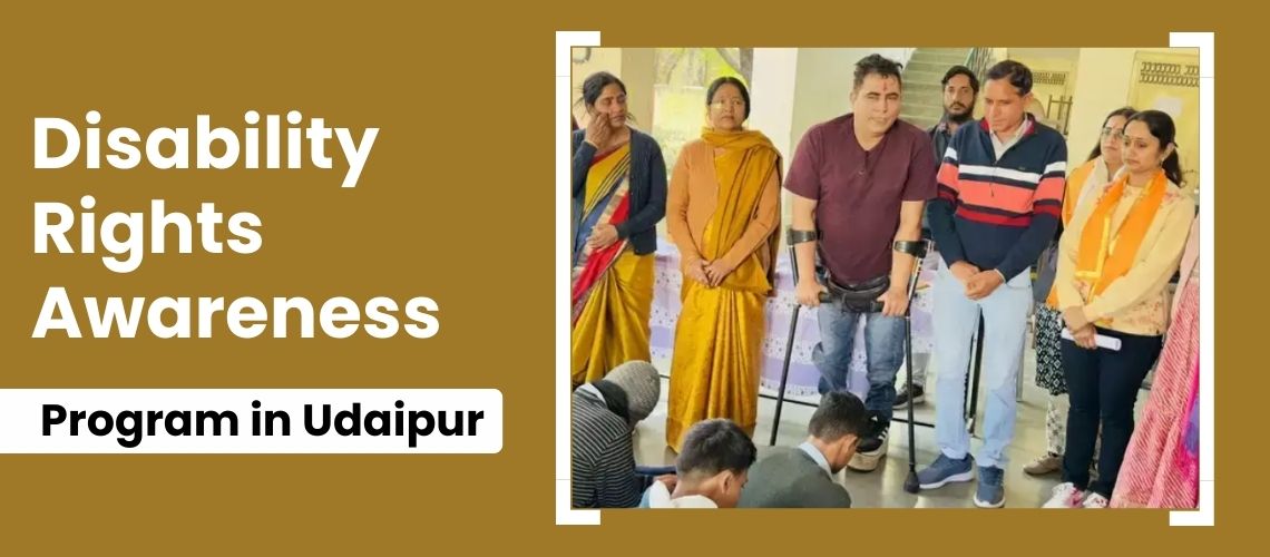 Disability Rights Awareness Program Organized at Visually Impaired School in Udaipur