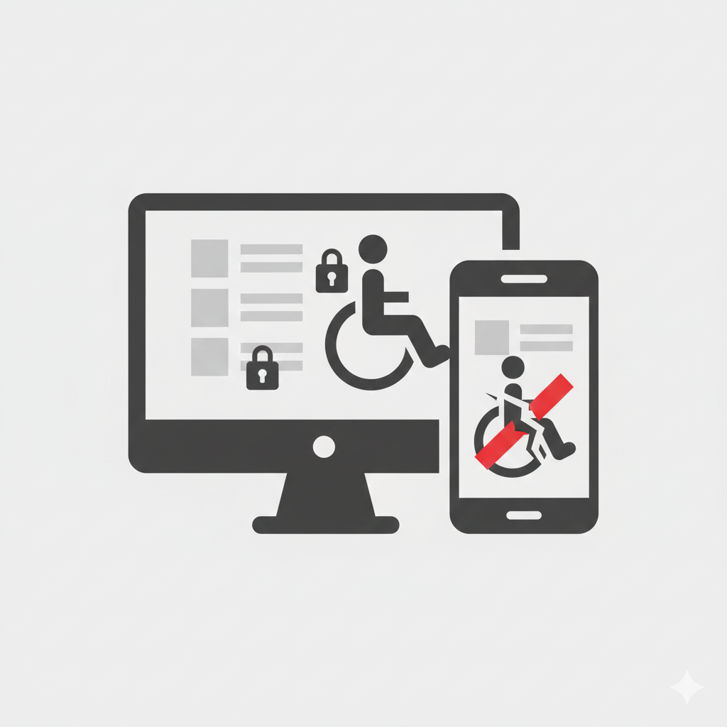 Website form not accessible for persons with disabilities (WCAG/accessibility issue)