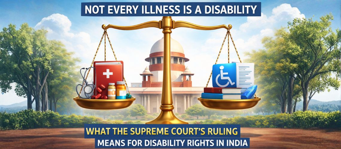 Not Every Illness Is a Disability: What the Supreme Court’s Ruling Means for Disability Rights in India