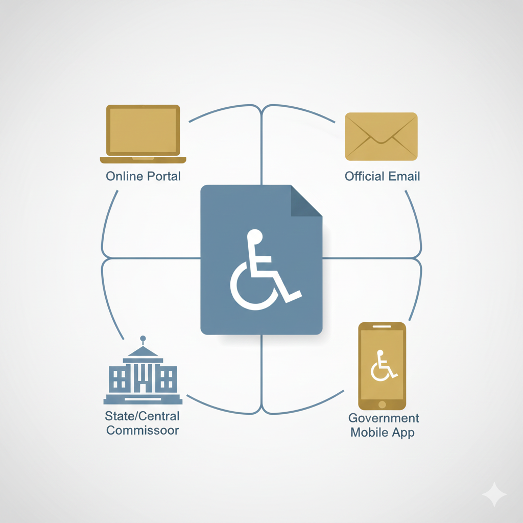 Official portals and channels for disability rights complaint online