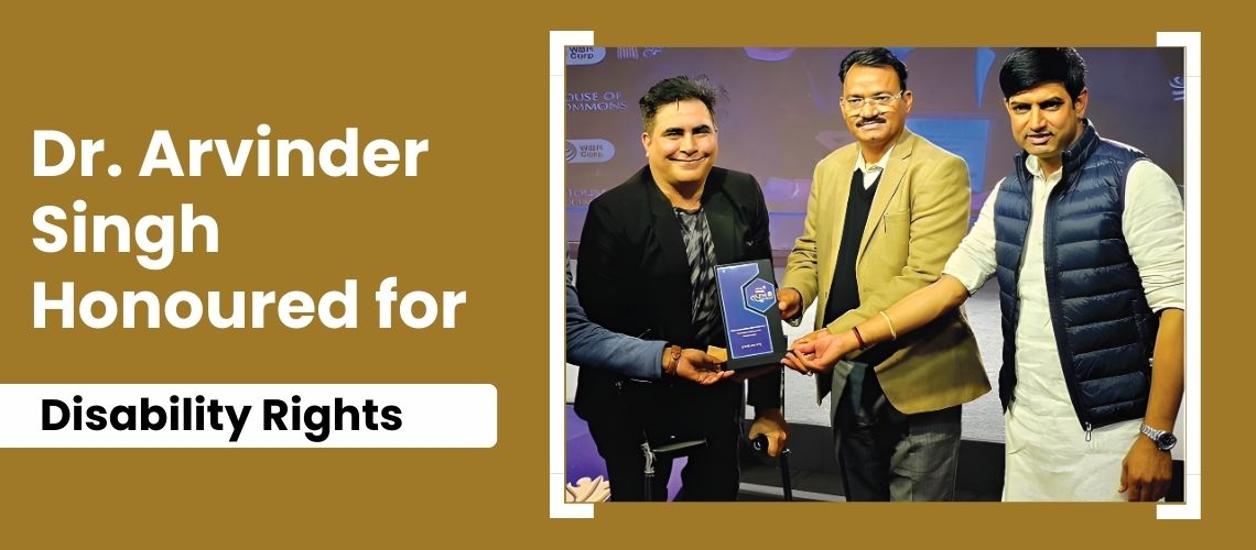 Deputy Chief Minister Honors Dr. Arvinder Singh for Contribution to Disability Rights